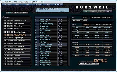 Kurzweil PC3X Sound Editing Software&nbsp;공개