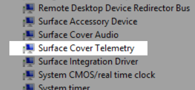 Surface Pro 2 : Unkown Device (Surface Cover&nbsp;Telemetry)
