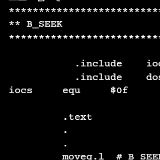 $40 : B_SEEK (2HD) : X68000 IOCS&nbsp;CALL